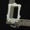 Moldura de Foto Barroca Esculpida de Cor Sólida de Alta Qualidade DIY Feita à Mão Cola de Creme Adereços de Foto para Casa de Bonecas Novo Modelo