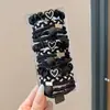 Gomas para el pelo de niños, nuevo estilo 2026, con diseño de lazo, bandas elásticas para el pelo para niñas, suaves con el pelo, alta elasticidad, círculos para coleta, accesorios para el pelo