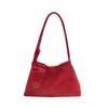Bolsa de Mão Retrô Ins Feminina Popular Padrão Tricotado Elegante Bolsa de Axila 2025 Nova Bolsa Casual Versátil de Grande Capacidade