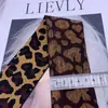 [Suministro directo de fábrica] top de cintura para mujer con estampado de leopardo amarillo terroso banda elástica tejido jacquard de color banda elástica para cintura de pantalón cabeza de falda goma