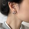 Pendientes geométricos de tres líneas, diseño de nicho femenino, temperamento simple, pendientes de alta gama que combinan con todo, estilo frío.