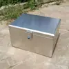 Maletero de motocicleta acero inoxidable 304 pedal coche eléctrico caja trasera extra grande universal caja de herramientas de almacenamiento