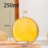 Botella sellada, Botella de vino de frutas, Botella redonda para café de preparación en frío, Botella de vino pequeña, Botella de vidrio, Botella de té helado, Vidrio transparente