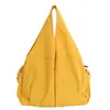 Mochila de Lona Transfronteriza de Gran Capacidad 2026 Nueva Versátil Simple Bolso de Hombro de Compras Bolso Tote para Estudiante Universitario