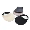 Sombrero de verano de una pieza sin costuras de ala ancha para protección solar, sombrero de ala ancha para protección solar y cobertura facial para mujer, sombrero de copa hueco resistente a los rayos UV