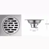 Dren de Piso Grande de Acero Inoxidable 304, Cuadrado Anti-Obstrucción y Anti-Olor de Doble Propósito para Lavadora, Venta al por Mayor para Uso en Ingeniería