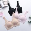 Tranquilidad cuatro generaciones de ropa interior sin costuras para mujer chaleco de dormir sujetador transfronterizo talla grande sin aros fruncido espalda bonita sujetador deportivo