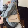 Otoño e Invierno 2025 Nuevo Bolso Casual de Color Sólido Simple para Otoño Bolso de Hombro Cruzado Bolso Elegante de Nicho de Alto Valor
