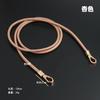 Cordón de cuero ajustable para teléfono móvil, bandolera, clip para teléfono móvil, cuerda de cuero, unisex, con hebilla de metal en la parte posterior.