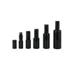 Estoque Disponível Transfronteiriço 10-200ml Estilo Europeu Frasco Borrifador de Vidro Preto Frasco de Perfume Borrifador Fino Frasco de Hidratação Frasco Recarregável