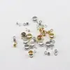 Conector de codo de latón de un bucle, agujero grande, tres vías, colgante abierto, anillos de conexión dorados y plateados, accesorios de cuentas para pulseras y tobilleras DIY