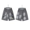 Atacado Transfronteiriço Hellstar Hellstar Shorts Casuais Lavados e Desgastados para Homens e Mulheres Calças de Praia Tendência