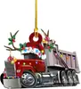 Nuevo Producto Camión Colgante para Árbol de Navidad Decoración Colgante Plano Excavadora de Navidad Decoración Adornos Colgantes Decoración Rústica Vintage