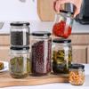 Venta al por mayor Botella Redonda de Miel para el Hogar Botella para Encurtidos Enlatados Salsa de Res con Champiñones Mermelada Crema Embalaje de Alimentos Botella de Vidrio