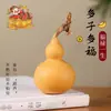 Adorno Pequeño de Calabaza Natural para Mano con Cabeza de Dragón, Piel Morada, Piel Original, Calabaza Pequeña para Jugar y Sostener, Mayoreo