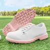 Novos Sapatos de Golfe Profissionais com Solado de Travas Sapatos de Couro Sapatos de Treino ao Ar Livre Sapatos Esportivos Resistentes ao Desgaste Antiderrapantes