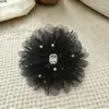 Flores de Organza con Perlas Hechas a Mano, Estilo de Hada y Hermosas, Pinzas para el Cabello Versátiles de Bricolaje, Accesorios para el Cabello, Accesorios para Ropa
