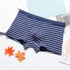 Ropa Interior Rayada para Hombre Joven Algodón Puro Boxers Rayados Blanco y Negro Gris Fabricante Shenghao Mingshi Venta al por Mayor