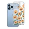 Nova Capa de Celular de Girassol para o Verão Adequada para Apple 17, Capa Protetora Fresca e Simples, Capa Transparente Anti-Queda para iPhone 16