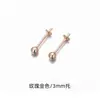 Pendientes de Perla de Plata de Ley S925 Soporte Vacío en Forma de Copa Cierre de Rosca Retorcida Pendientes de Gama Alta Accesorios para Pendientes Hechos a Mano DIY