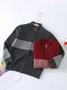 Cárdigan suéter con cremallera para niños con cuello alto, con diseño a rayas, hecho de tejido de punto de lana, adecuado para otoño e invierno, y diseñado como una prenda exterior casual tanto para niños como para niñas