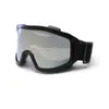 Gafas de Montañismo para Exteriores de Marco Negro Grande, Gafas Deportivas a Prueba de Viento para Correr y Ciclismo, Gafas de Esquí Anti-UV