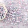 Multicolor e Multitamanho Furo Reto Pérola de Imitação Colorida Dourada e Prateada Contas de Plástico Feito à Mão DIY Colar Joias Material para Miçangas