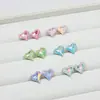 Rhinestones para Nail Art Dongzhou Flor de Gelo Rhinestones de Fundo Pontiagudo Cor Mista Acessórios de Nail Art Brilhantes em Formato de Coração Acessórios de Nail Art Populares da Moda Atacado