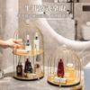 Rack de Armazenamento de Gaiola de Pássaro de Ferro para Banheiro Rack de Armazenamento de Cosméticos para Banheiro Rack de Produtos para Cuidados com a Pele Rack de Armazenamento de Perfume de Mesa