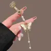 Novo broche de franja de fivela de paz estilo chinês para cheongsam, corsage feminino, saia estilo chinês face de cavalo e acessório Hanfu