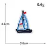 Serie de Barcos de Vela Bordado por Computadora Pegatinas de Tela Bordadas Comercio Exterior Transfronterizo Ropa Pegatinas Decorativas Parche para Agujeros DIY