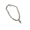 Collar Cruzado con Perlas para Hombre Cadena Minimalista para Clavícula de Mujer Diseño de Nicho Hip-Hop Joyería de Alta Gama