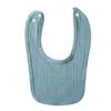 Babero de gasa de cuatro capas en forma de U, babero para bebé, babero para comer para niños, babero antivómitos para bebé, babero con hebilla trasera