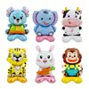 Celebridad de Internet Decoración de Ventana con Globos Accesorios Puesto de Empuje en el Suelo Animales de Base Pequeña 4D Delfín Oceánico Conejo Mono