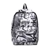 Mochila de mujer a la moda, mochila casual artística estilo ins japonés para estudiantes con graffiti moderno, elegante y versátil