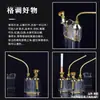 Tubería de Agua Uso Dual Pipeta de Vidrio para Fumar Bolsa de Tabaco Vintage Porta Cigarrillos Filtro Set Completo de Shisha Metabo