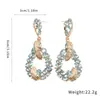 Pendientes Colgantes de Pluma de Diamante Incrustado Aguja de Plata Forma de Gota de Agua Pendientes de Moda Retro Simples Europeos y Americanos Pendientes de Lujo Ligero de Alta Gama para Mujeres