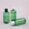 Botella cuadrada de 200 ml con tapa de presión para loción, botella de champú, botella marrón para aceites esenciales, botella cuadrada de 200 ml con tapa abatible, botella para hidrosol