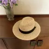 Sombrero de Sol Calado de Rafia Natural para Mujer, Protección Solar al Aire Libre en Verano, Sombrero de Ala Ancha, Moderno y Versátil, Sombrero de Playa
