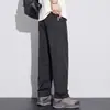 Pantalones de seda de hielo para hombre, informales, sueltos y rectos, de verano 2024, finos, de secado rápido, deportivos, de marca, de pierna ancha.