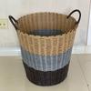 Cesto de lavandería tejido de ratán de plástico cesto de lavandería cubo de lavandería cesto para guardar juguetes cesto de lavandería cubo de lavandería grande