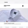 Camisa de manga larga de nicho de dibujos animados azules para hombres y mujeres, ¡primavera y otoño! Nuevo diseño con bordado retro, elegante top tipo cárdigan