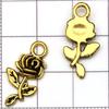 Colgante de Girasol Rosa de Aleación de Plata Antigua Más Vendido de Amazon Colgante DIY Pulsera Collar Accesorios de Joyería