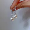 Pendientes Elegantes de Perlas de Imitación Estilo Coreano para Mujer, Diseño Simple de Nicho, Pendientes de Circonita para el Trabajo, Nuevos Pendientes de Moda 2025