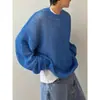 Suéter de punto hueco para hombre, moderno y elegante, fino, estilo coreano, diseño de nicho, top casual y holgado para primavera y otoño