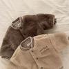 Chaqueta de Béisbol Gruesa Estilo Coreano Ins con Forro de Felpa y Mangas Largas de Lana de Cordero para Niños, Ropa Cálida de Otoño e Invierno para Niños y Niñas
