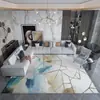 Nueva Alfombra de Piso Sala de Estar Dormitorio Lujo Ligero Alta Calidad Simple Cobertura Total Sofá Alfombra de Piso Grande Mesa de Café Limpiable Alfombra de Mesita de Noche