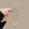 2026 Nuevo Pasador de Plata con Borla de Media Luna para Mujer, Exquisito Pasador de Estilo Étnico, Pinza para Mechas Laterales, Pinza Lateral Estilo Chino