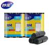 Bolsa de basura Miaojie resistente de fondo plano 3 rollos 60 piezas resistente extra gruesa resistente a pinchazos no fácil de romper y gotear bolsas de basura