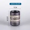 Configuração de Mesa Japonesa Peça Quatro Tigela de Arroz para Restaurante de Sushi Xícara de Chá Prato Lateral Preto Cozinha Japonesa Coreana Descanso de Hashi de Cerâmica Bule